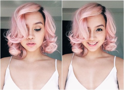 Culoarea părului roz și modul cel mai bun de colorare