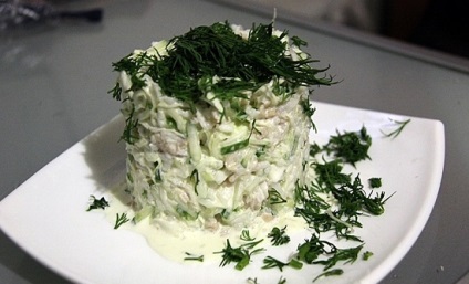 Squid saláta uborka és a tojás legfinomabb, ls