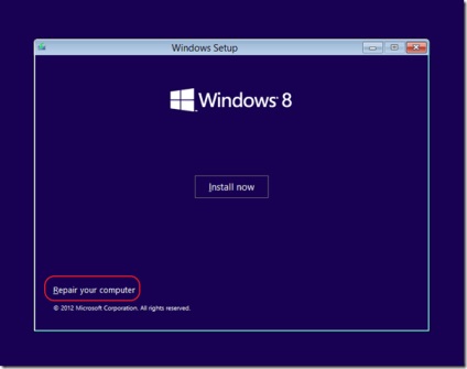 Resetați parola de administrator în Windows 8, admins su