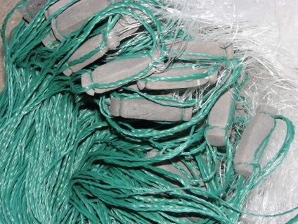 Мрежа за улов на риба отпадъци от конци отпадъци от конци за риболов технология за производство