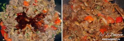 Sizzling »beef on teban (rețetă cu fotografie), bucătăria chineză