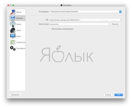 Stream (VC) vkontakte cu setarea computerului obs și browser-ul, apple de știri