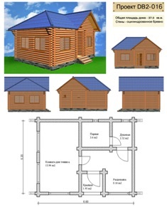 Constructii de case de mici dimensiuni din busteni rotunzi