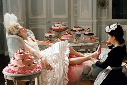 Az esküvő a stílus Marie Antoinette