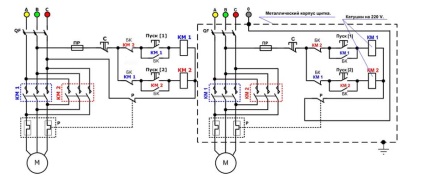 Schemele conexiunii motorului 380 și 220 (fotografie, video)