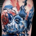 Boar tatuaj (sălbatic) fotografie, sensul și modele de tatuaj