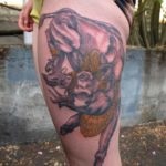 Boar tatuaj (sălbatic) fotografie, sensul și modele de tatuaj