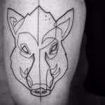 Boar tatuaj (sălbatic) fotografie, sensul și modele de tatuaj