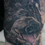 Boar tatuaj (sălbatic) fotografie, sensul și modele de tatuaj