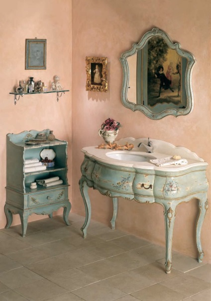 Szekrény fürdőszoba - Kép divatos újdonságok a belső a fürdőszobában