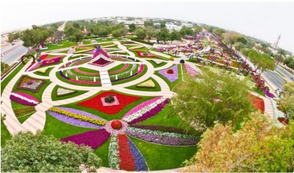 Designul unic al parcului de flori al ain paradis