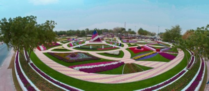 Designul unic al parcului de flori al ain paradis