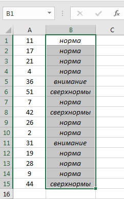 Condiționarea formatării în condiții multiple