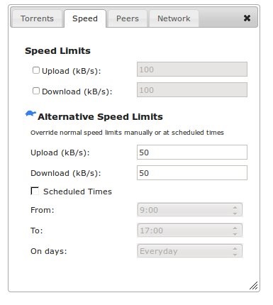 Instalarea Bittorrent client cu interfața web (daemon de transmisie) pe serverul ubuntu, darkfess