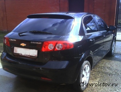 Telepítése spoiler chevrolet Lacetti - minden, ami a Chevrolet, chevrolet, fotó, videó, javítás, vélemények