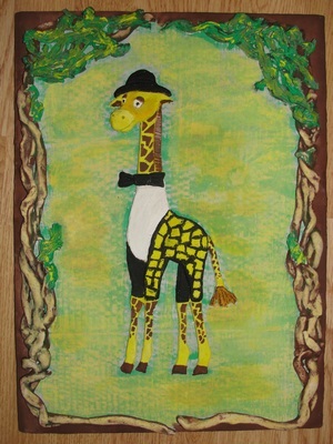 Girafă din aluat sărat