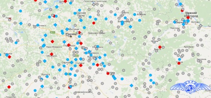 Aeroporturile din Rusia pe harta rusiei