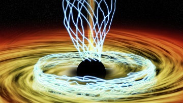 Astronomii au văzut pentru prima dată cum o gaură neagră înclină orbitele stelelor