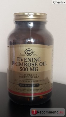 Solgar roșu solgar ulei de primrose 500 mg - ulei de primrose de seară - 