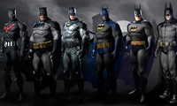 Originile Batman arkham - toate costumele lui Batman