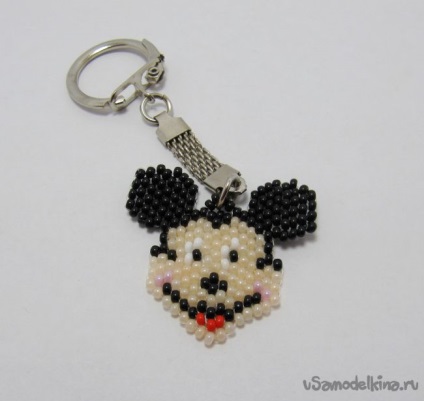 Keychain Mickey Mouse Beaded