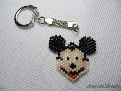Keychain Mickey Mouse Beaded