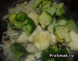 Broccoli și conopidă fierte în smântână, conopidă și supă de broccoli