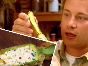 Cukkini virág tésztában, Jamie Oliver receptek