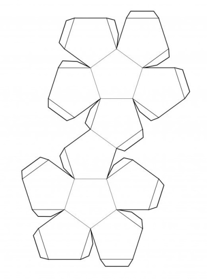 Dodecahedron cu mâinile proprii din lemn