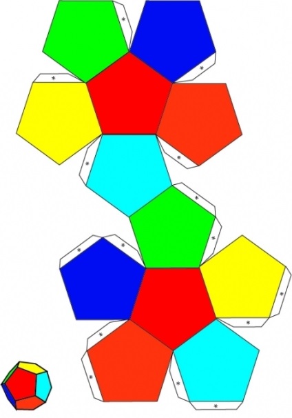 Dodecahedron cu mâinile proprii din lemn