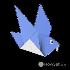 Cum să faci o pasăre origami