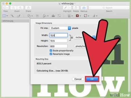 Как да промените размера на изображението (за Mac)