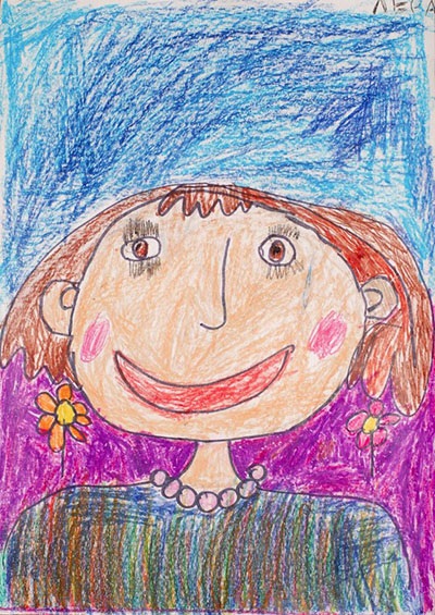 Колко е красиво и лесно да се направи майка молив и рисува постепенно майсторски клас за деца 8-9 години