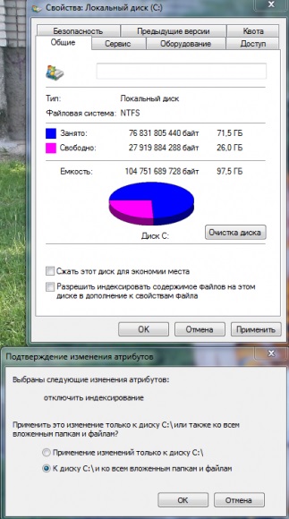 Hogyan optimálisan beállítani az SSD meghajtót a Windows 7