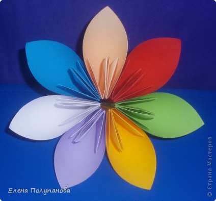 Cum sa faci o floare de carton Seven-flower