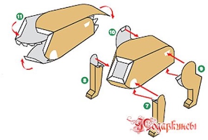 Hogyan maynkraft papír - a diagram DIY játék-állatok