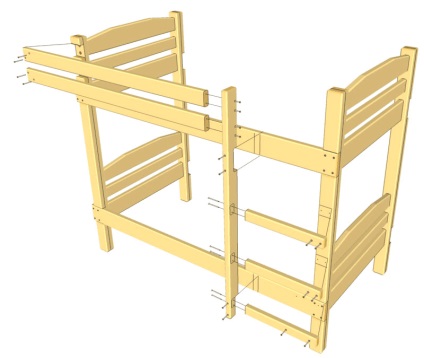 Cum să asamblați un pat supraetajat 4 instrucțiuni - cum să asamblați un pat supraetajat 4