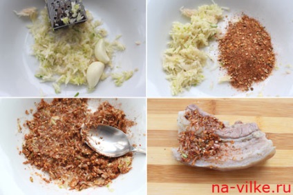 Cum să gătești untură în murătură sărată cu mirodenii și usturoi