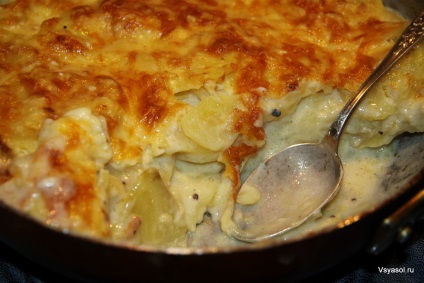 Dauphinois burgonya - recept a sót