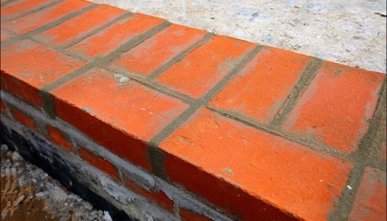 Téglafalak és falazott vastagsága SNP betonpadlók