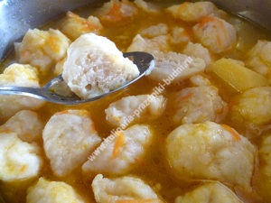 Csirke leves galuskával recept lépésről lépésre fotók