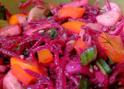 Sfeclă roșie - rețetă și salate cu ea, consum alimentar brut și rău - experiență de 5 ani fără defecțiuni
