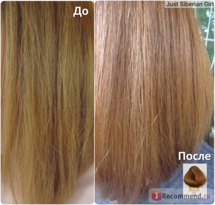 Olaj Hajfestékek állandó öröm olio colorante ammónia nélkül - „Tonirujushchaja haj olaj