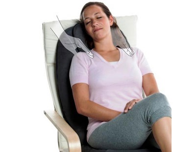 Capacul de masaj pe scaunul auto (scaun)