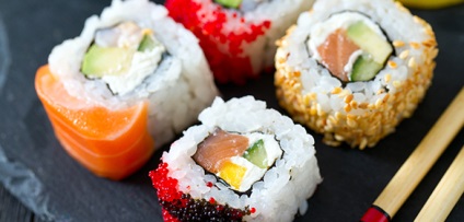 Cursuri de masterat pe sushi pentru o nuntă la Moscova