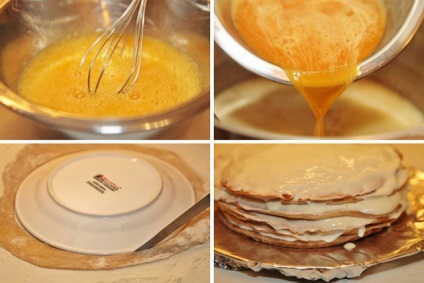 Tortul de miere este o rețetă clasică pe o baie de apă - un tip comun de miere