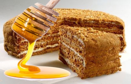 Tortul de miere este o rețetă clasică pe o baie de apă - un tip comun de miere