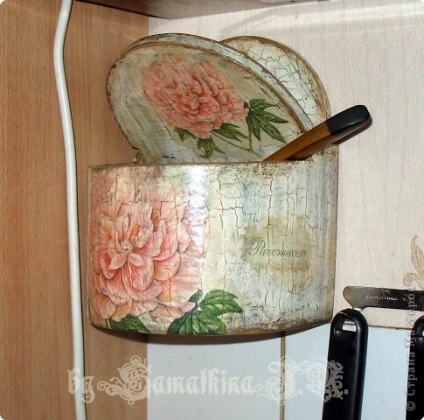 Mark saltshaker, craquelure decoupage PVA, ország művészek