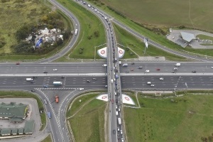 Pe autostrada Novoryazansky a construit un nou sens giratoriu