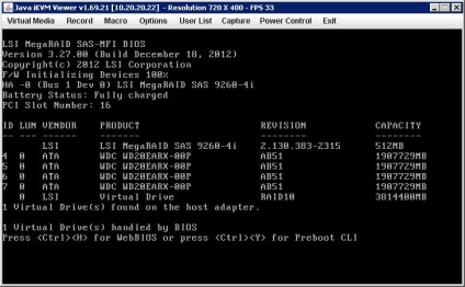 Configurarea raid10 pe controlorii lsi megaraid